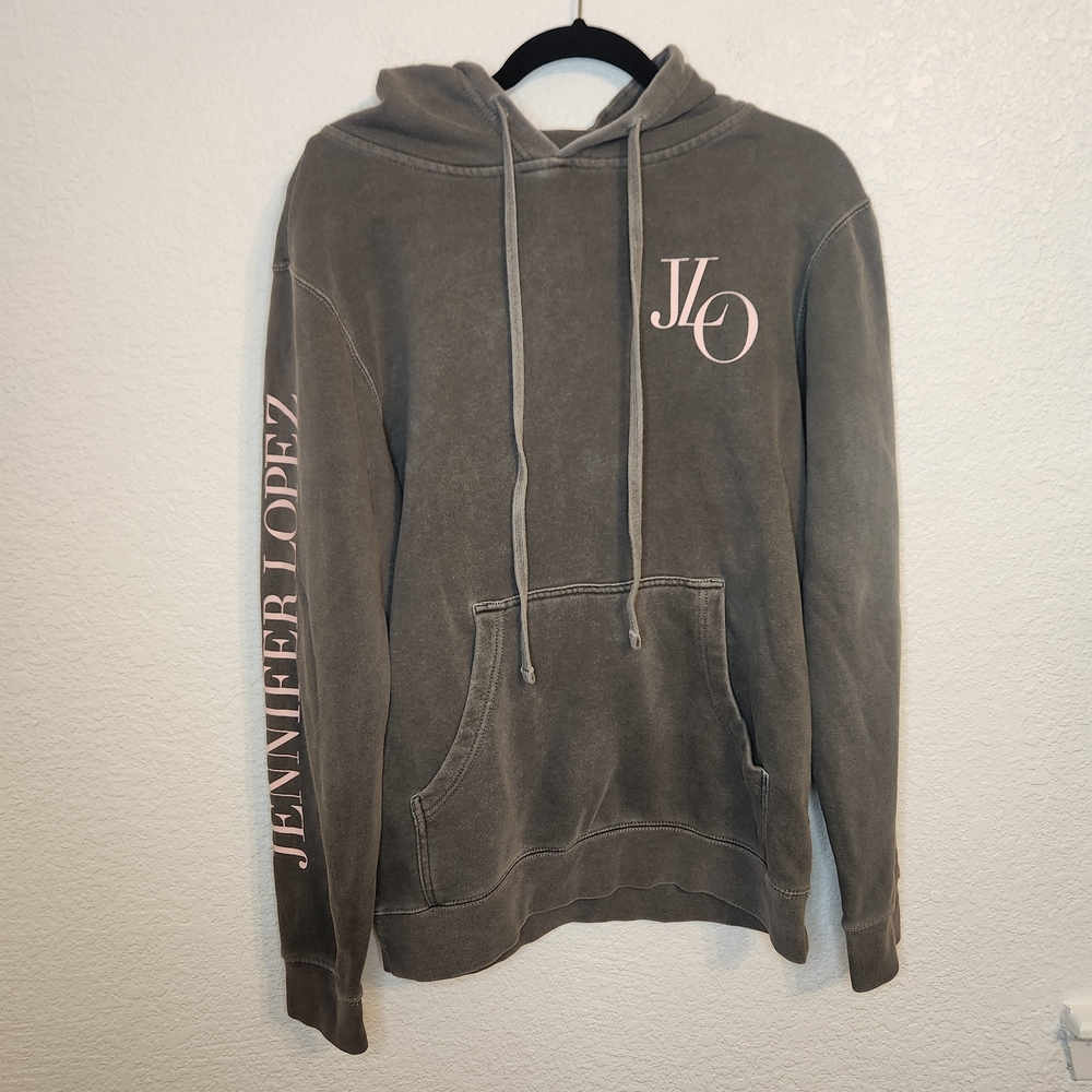 Jennifer Lopez Women's Gray Hoodie Sweater 2019 Its my party tour size S